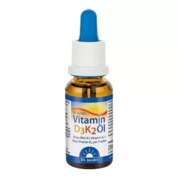 VITAMIN D3K2 eļļa Dr Jacobs pilieni, 20 ml