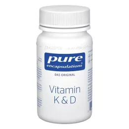 PURE ENCAPSULATIONS K vitamīns &amp; D kapsulas, 60 kapsulu