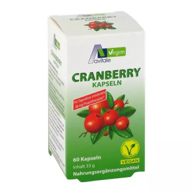 CRANBERRY VEGAN Kapsulas 400 mg, 60 gab