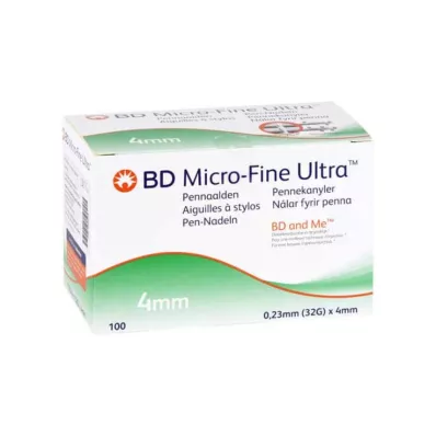 BD Micro-Fine Ultra Pen adatas 0,23x4 mm, 100 gab BD Micro-Fine Ultra Pen adatas 0,23x4 mm, 100 gab