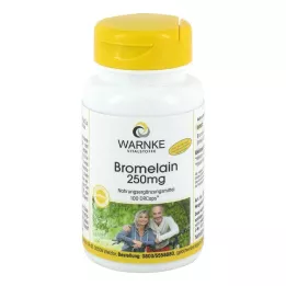BROMELAIN 250 mg kuņģim noturīgas kapsulas, 100 gab