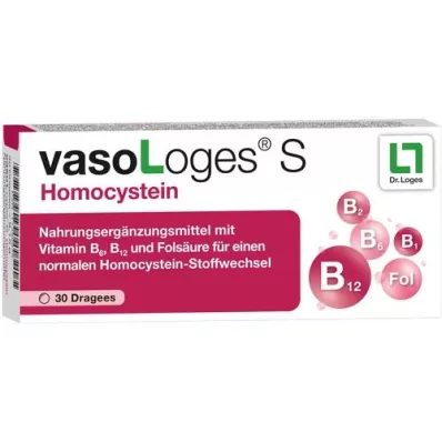 VASOLOGES S Homocisteīna apvalkotās tabletes, 30 kapsulas