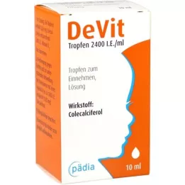 DEVIT pilieni 2400 I.U./ml Perorāli pilieni, 10 ml