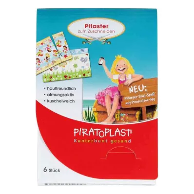 Piratoplast meiteņu ģipša griezums 6x10 cm (6 gab.) Piratoplast meiteņu ģipša griezums 6x10 cm (6 gab.)