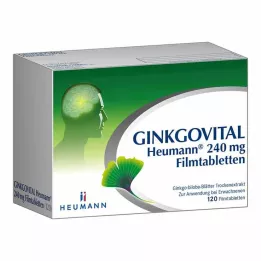 GINKGOVITAL Heumann 240 mg apvalkotās tabletes, 120 gab