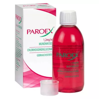 PAROEX 1,2 mg/ml mutes skalojamais līdzeklis, 300 ml PAROEX 1,2 mg/ml mutes skalojamais līdzeklis, 300 ml