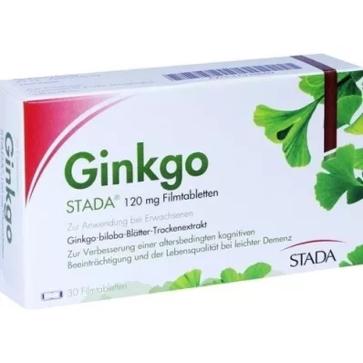 GINKGO STADA 120 mg apvalkotās tabletes, 30 gab