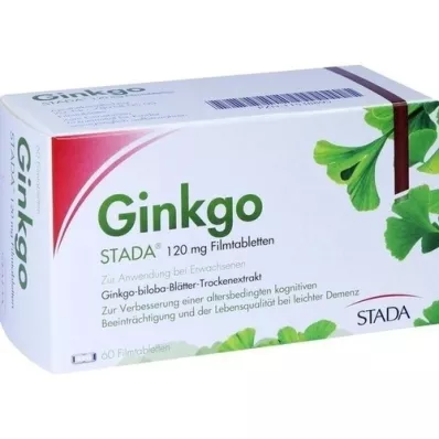GINKGO STADA 120 mg apvalkotās tabletes, 60 gab