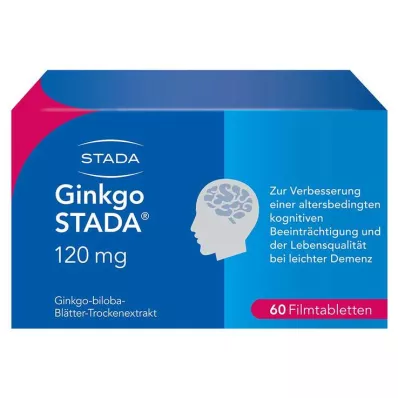 GINKGO STADA 120 mg apvalkotās tabletes, 60 gab GINKGO STADA 120 mg apvalkotās tabletes, 60 gab