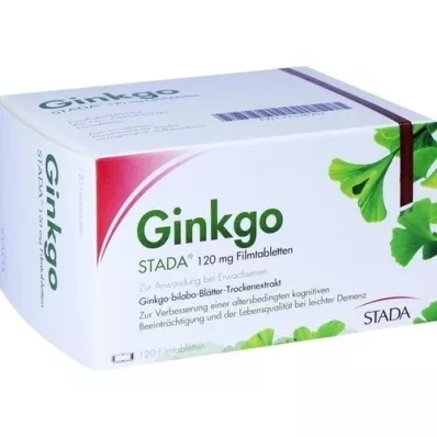 GINKGO STADA 120 mg apvalkotās tabletes, 120 gab