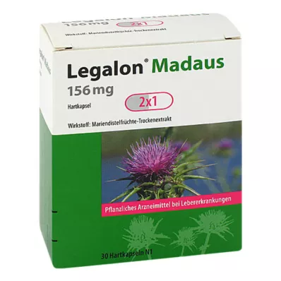 Legalon Madaus 156 mg cietās kapsulas, 30 gab Legalon Madaus 156 mg cietās kapsulas, 30 gab