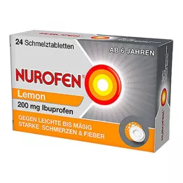 NUROFEN 200 mg izkliedējamās tabletes Citrons, 24 gab