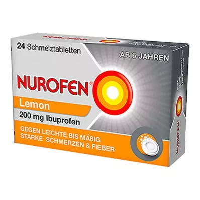 NUROFEN 200 mg izkliedējamās tabletes Citrons, 24 gab NUROFEN 200 mg izkliedējamās tabletes Citrons, 24 gab