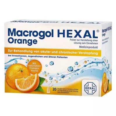 MACROGOL HEXAL Orange Plv.z.Her.e.Lsg.z.Einn.Btl., 20 gab MACROGOL HEXAL Orange Plv.z.Her.e.Lsg.z.Einn.Btl., 20 gab