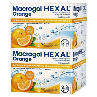 MACROGOL HEXAL Apelsīnu Plv.z.Her.Lsg.z.Einn.Btl., 100 gab MACROGOL HEXAL Apelsīnu Plv.z.Her.Lsg.z.Einn.Btl., 100 gab