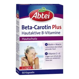 ABTEI Beta-karotīns Plus Skin Active B vitamīnu kapsulas, 50 kapsulas