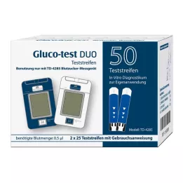 GLUCO TEST DUO Testa sloksnes, 50 gab