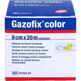 GAZOFIX krāsaina fiksācijas saite 8 cmx20 m, dzeltena, 1 gab