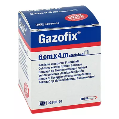 Gazofix fiksējošais pārsējs saliedēts 6 cmx4 m, 1 gab Gazofix fiksējošais pārsējs saliedēts 6 cmx4 m, 1 gab
