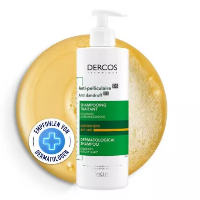 Vichy Dercos pretblaugznu šampūns sausai galvas ādai, 390 ml