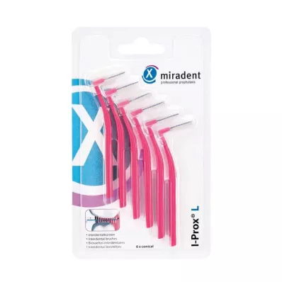 Miradent starpzobu birste I-Prox L 0,4 mm rozā, 6 gab Miradent starpzobu birste I-Prox L 0,4 mm rozā, 6 gab
