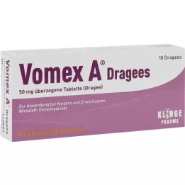 VOMEX A Dragees 50 mg apvalkotās tabletes, 10 gab