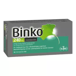 BINKO 240 mg apvalkotās tabletes, 30 gab