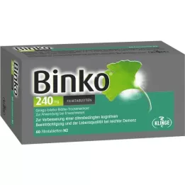 BINKO 240 mg apvalkotās tabletes, 60 gab