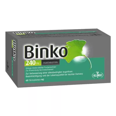 BINKO 240 mg apvalkotās tabletes, 60 gab