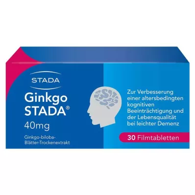 GINKGO STADA 40 mg apvalkotās tabletes, 30 gab