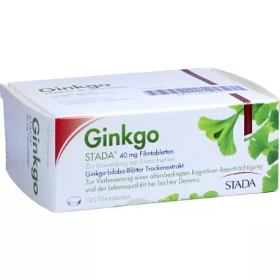GINKGO STADA 40 mg apvalkotās tabletes, 120 gab