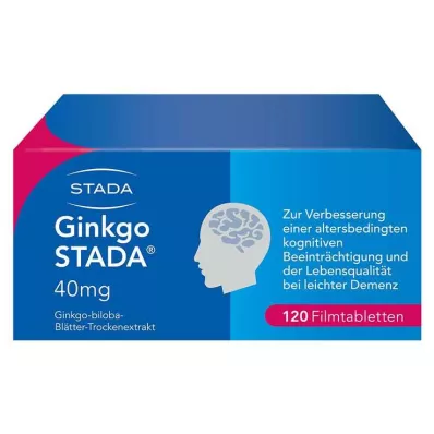 GINKGO STADA 40 mg apvalkotās tabletes, 120 gab