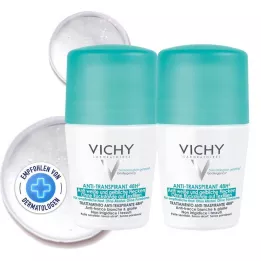 VICHY DEO Roll-on pret traipiem 48h, 2X50 ml