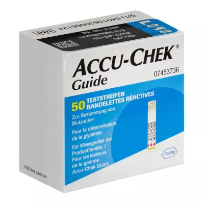 ACCU-CHEK Vadlīniju testa sloksnes, 1X50 gab ACCU-CHEK Vadlīniju testa sloksnes, 1X50 gab
