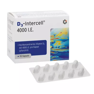 D3-INTERCELL 4000 I.U. kapsulas, 90 gab D3-INTERCELL 4000 I.U. kapsulas, 90 gab