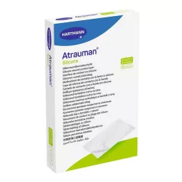 ATRAUMAN Silikona sterilie 5x7 cm kompresi, 10 gab
