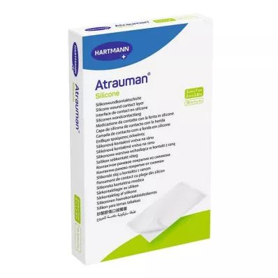 ATRAUMAN Silikona sterilie 5x7 cm kompresi, 10 gab ATRAUMAN Silikona sterilie 5x7 cm kompresi, 10 gab
