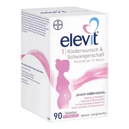 ELEVIT 1 auglības & grūtniecības tabletes, 90 kapsulas