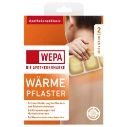 WÄRMEPFLASTER Kakls/ mugura 8,5x28,5 cm WEPA, 2 gab