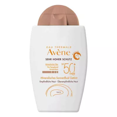 AVENE Minerālais sauļošanās šķidrums SPF 50+ tonēts, 40 ml