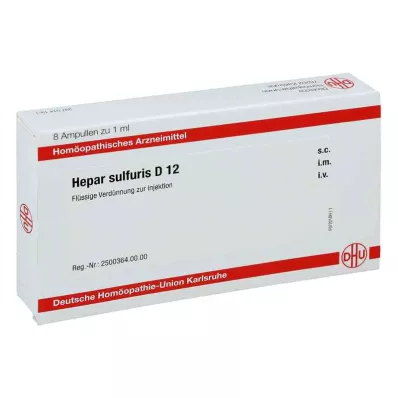 HEPAR SULFURIS D 12 ampulas, 8X1 ml