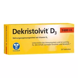DEKRISTOLVIT D3 5 600 I.U. tabletes, 30 gab