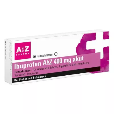 IBUPROFEN AbZ 400 mg akūtas apvalkotās tabletes, 20 gab