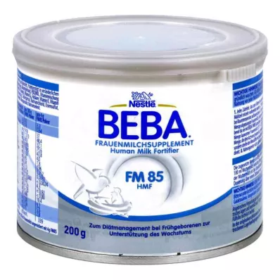 Nestle Beba Fm 85 cilvēka piena piedevas pulveris (200 g) Nestle Beba Fm 85 cilvēka piena piedevas pulveris (200 g)