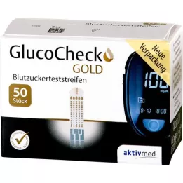 GLUCOCHECK GOLD Glikozes līmenis asinīs, 50 gab