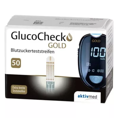 GLUCOCHECK GOLD Glikozes līmenis asinīs, 50 gab GLUCOCHECK GOLD Glikozes līmenis asinīs, 50 gab