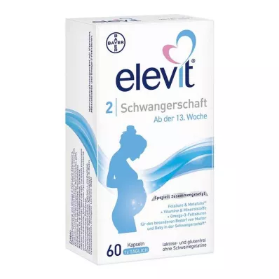 ELEVIT 2 grūtniecības softgeles, 60 kapsulas