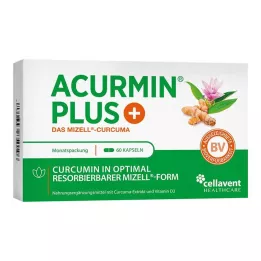 ACURMIN Plus Das Mizell-Curcuma mīkstās kapsulas, 60 kapsulas