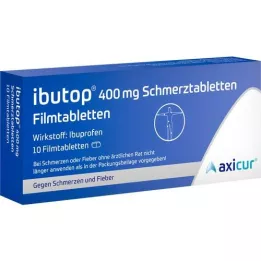 IBUTOP 400 mg pretsāpju apvalkotās tabletes, 10 gab