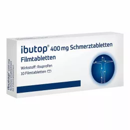 IBUTOP 400 mg pretsāpju apvalkotās tabletes, 10 gab